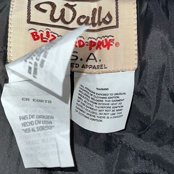 WALLS Made in USA Duck Canvas Blizzard Proof Side Zip Insulated Work pants Sz 28 - Picture 9 of 10